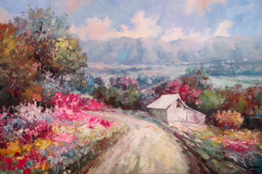 A beautiful spring view