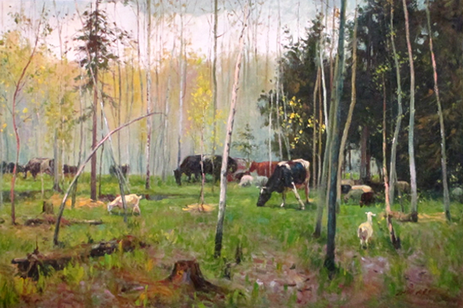Cow and Sheep,   by  Zhouwei 
