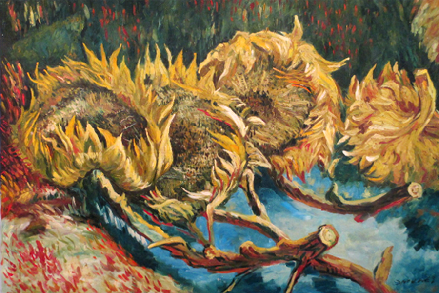 Sunflowers, after Van Gogh 