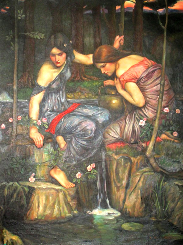 Nymphs finding the head of Orpheus.1900, studying JW.Waterhouse