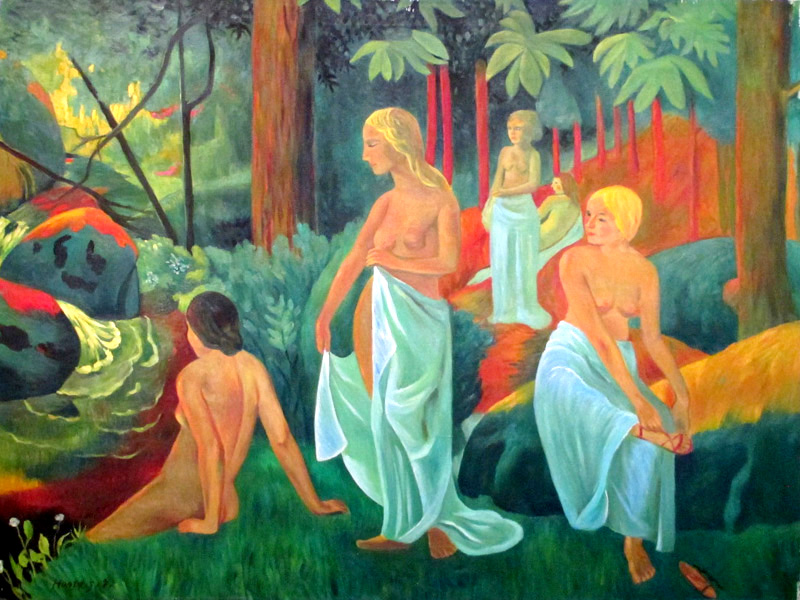 Bathers with White 