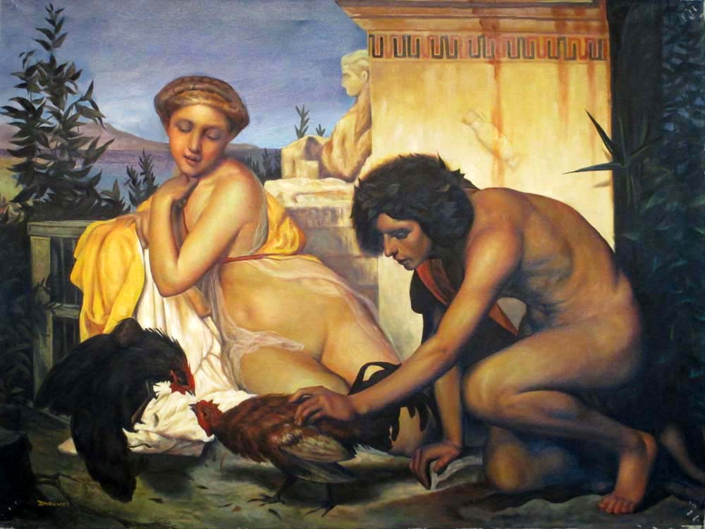 The Cock Fight, Studying Jean Leon Gerome