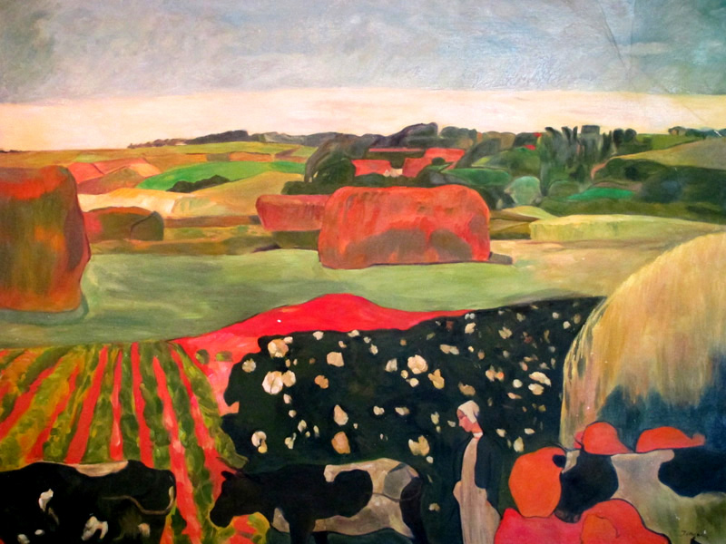 Studying P. Gauguin