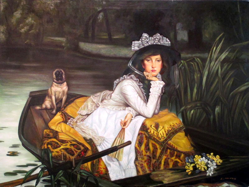 Young Lady In A Boat