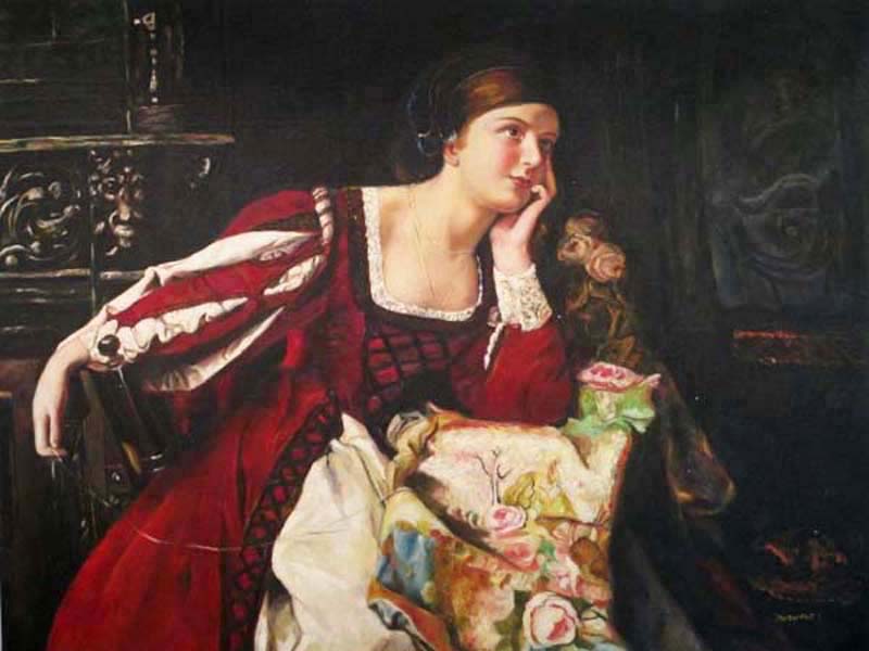 Lady in thinking