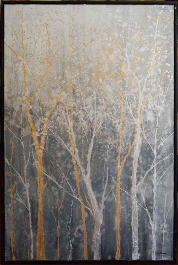 Metallic Trees Painting
