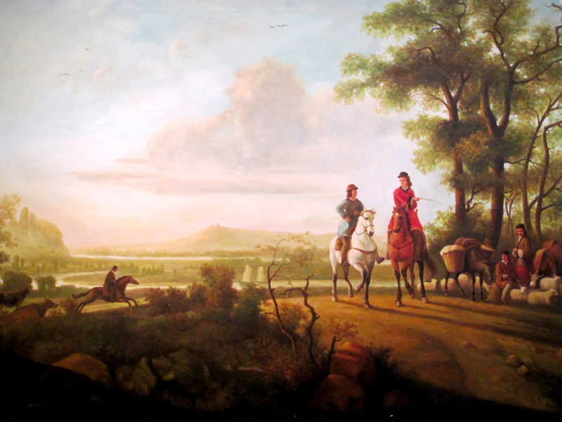 Relaxation , Studying An Old Painting 