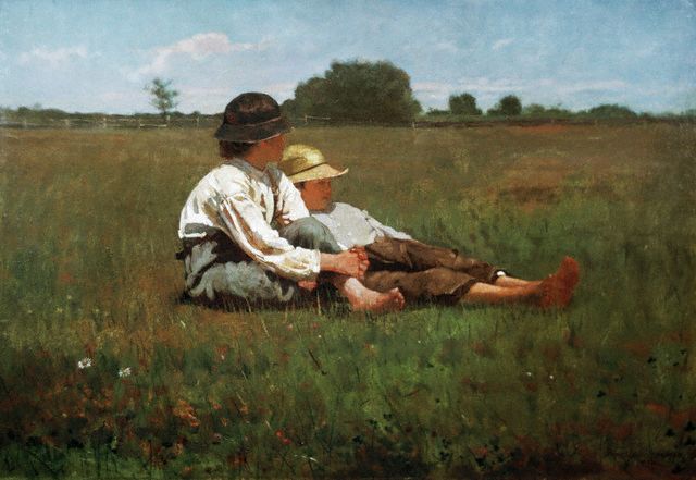 Boys in a Pasture by Winslow Homer (Reproduction)