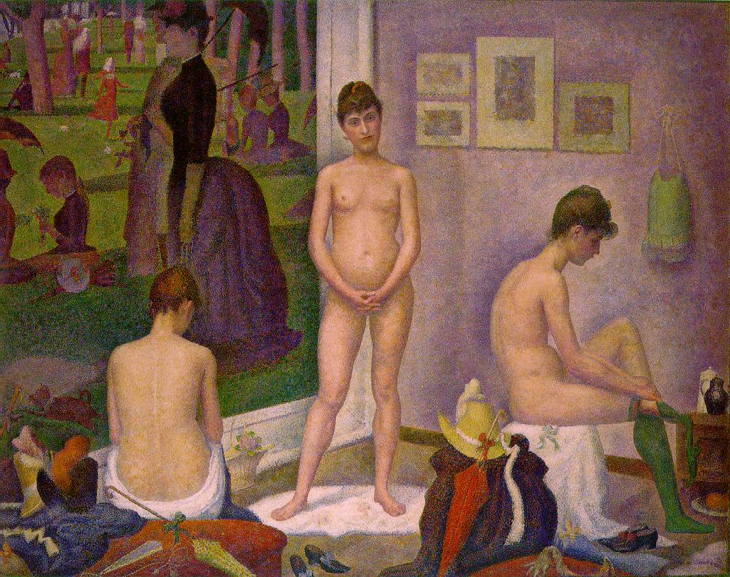 Georges Seurat Les Poseuses 40x30 inches
