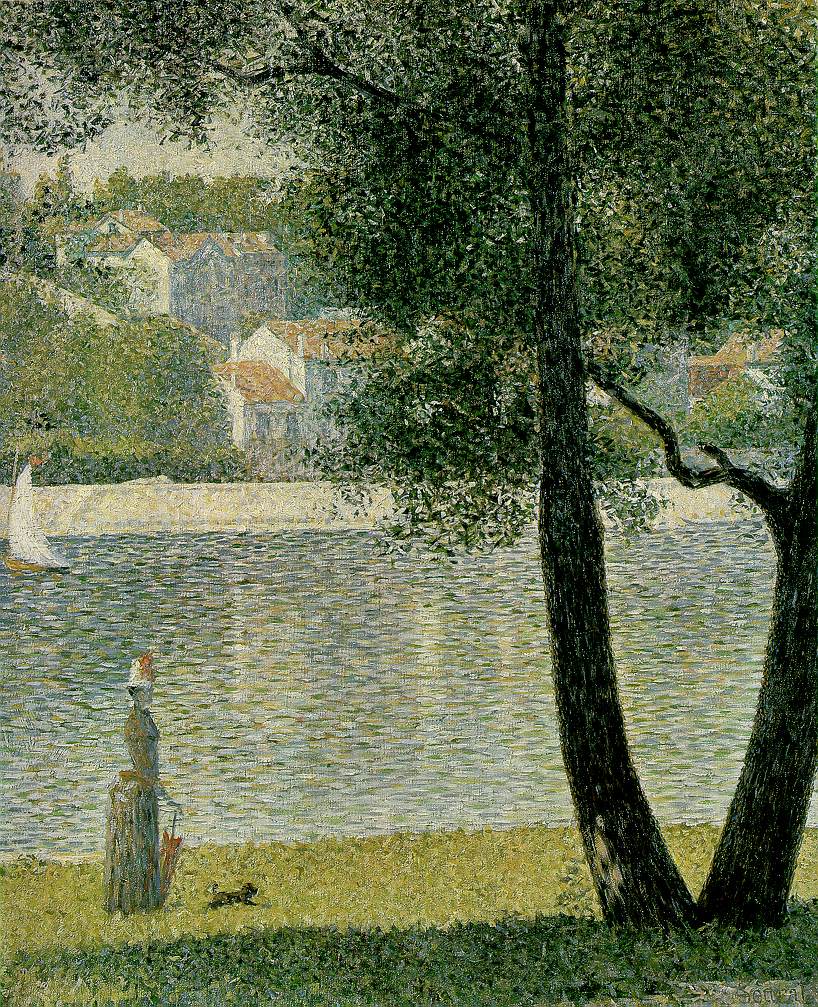 Georges Seurat  La Seine A Courbevoie 1885 20x24 inches