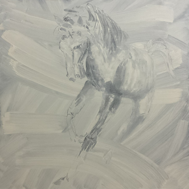 Alabaster Stallion by Teng Fei